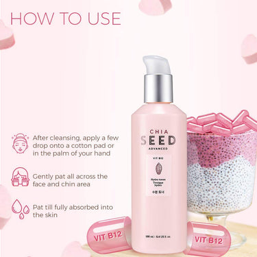 The Face Shop Chia Seed Hydro Toner, Pack Of 160 Ml, Liquid